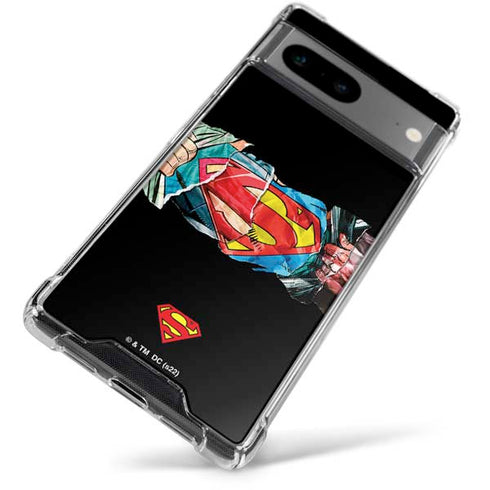 DC Comics Superman Shield Google Pixel 7a Clear Case